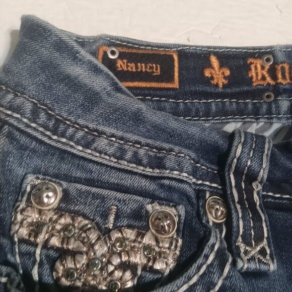 Rock Revival Women's Nancy Easy Bermuda Shorts 27 E8536EM6 - Picture 6 of 8